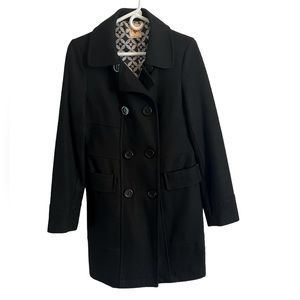 Tulle | Women’s Wool Blend Black Coat | Size Medium